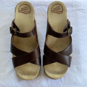 Dansko Brown Leather Sandal
